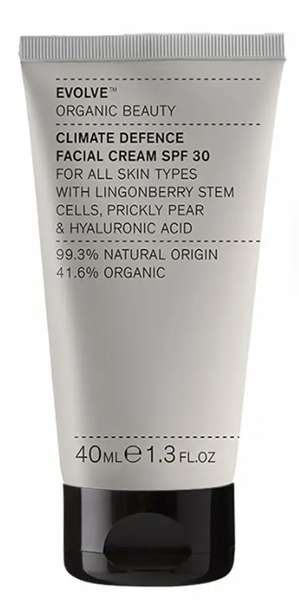 Evolve Climate Defence Facial Cream SPF30 i hvit tube